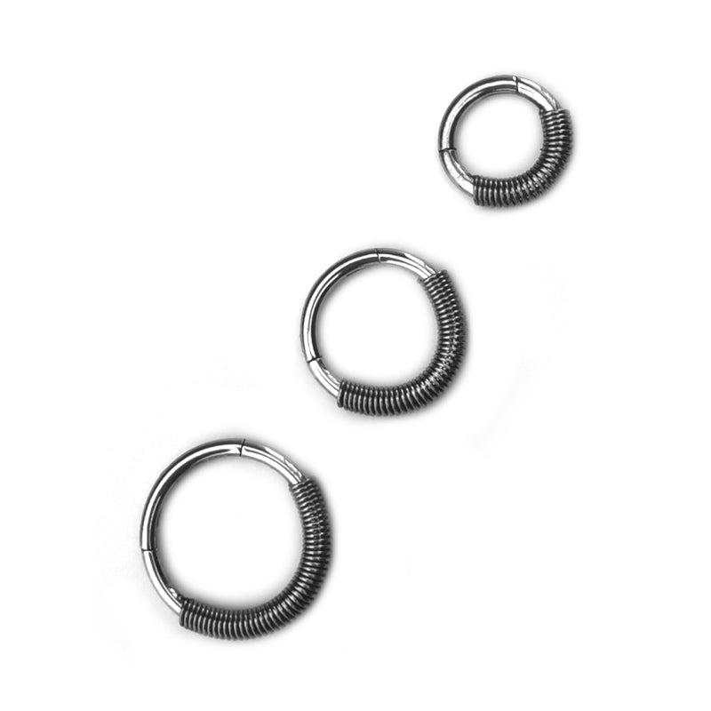 Stainless steel clearance septum clicker