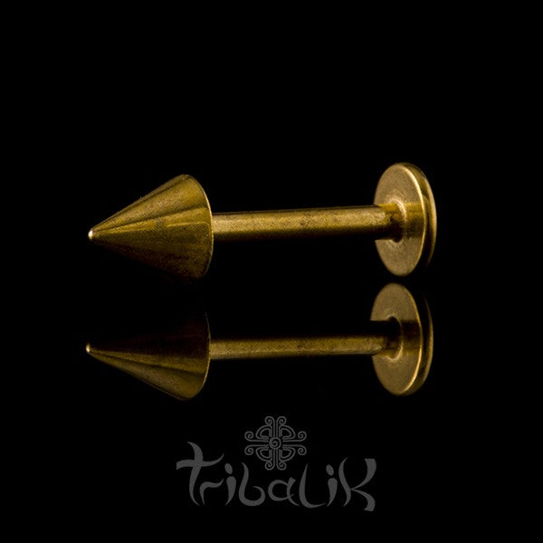 Gold Plated & Stainless Steel Spike Labret