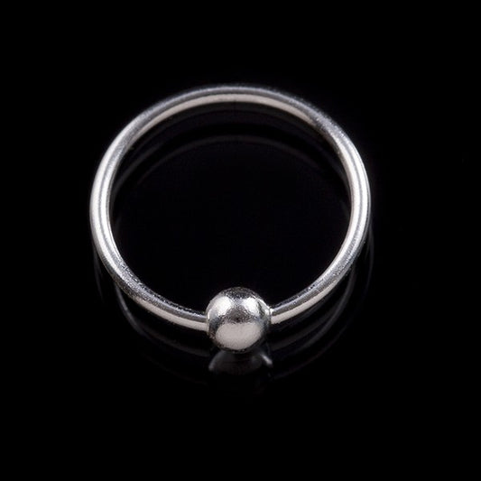 silver nose stud