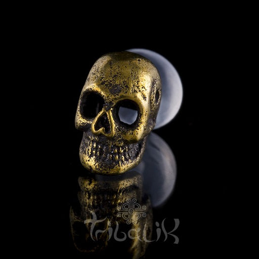 Skull Brass Labret Stud/Bar