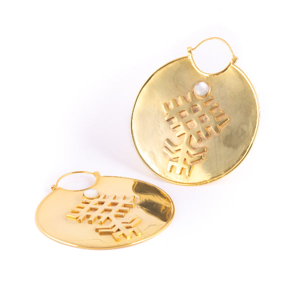 22K Gold Plated Earrings-Sahara