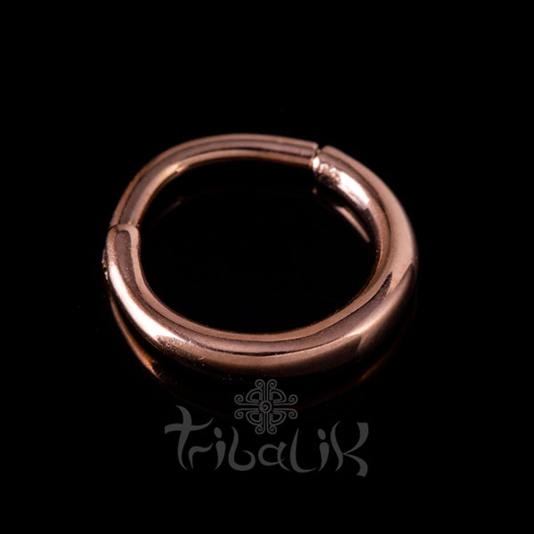 Stainless Steel Rose Gold Plated Seamless Septum or Piercing Clicker Ring