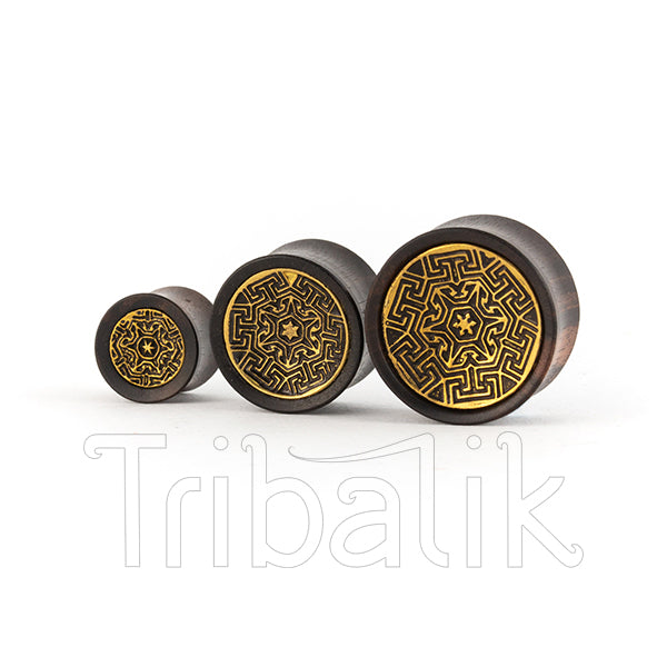 LABYRINTH Brass & Wood Ear Plugs