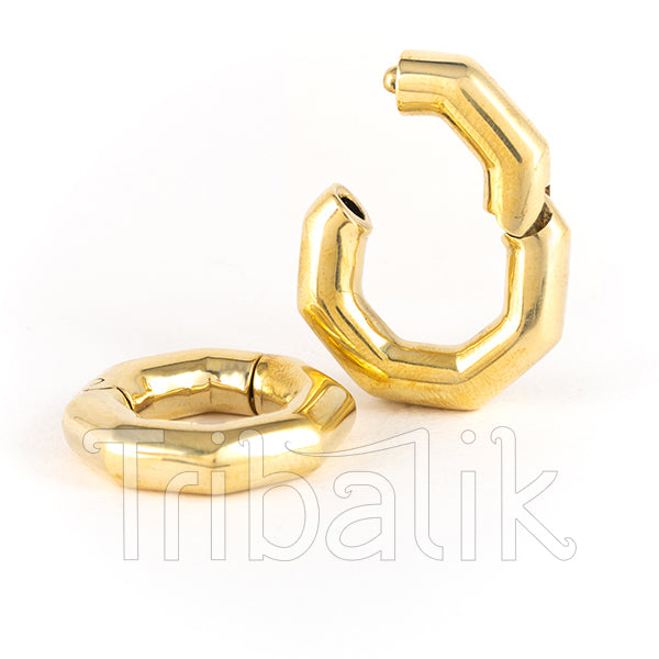 Brass Ear Weights - Tuerca