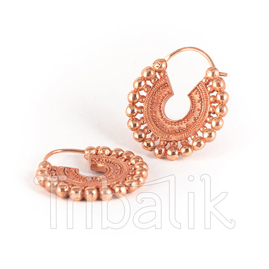 18K Rose Gold Plated Earrings-Boa